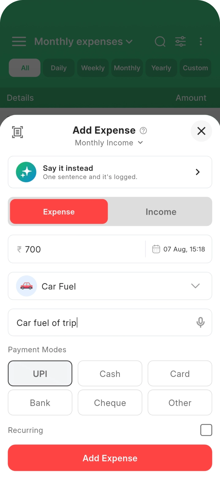 Add Transactions