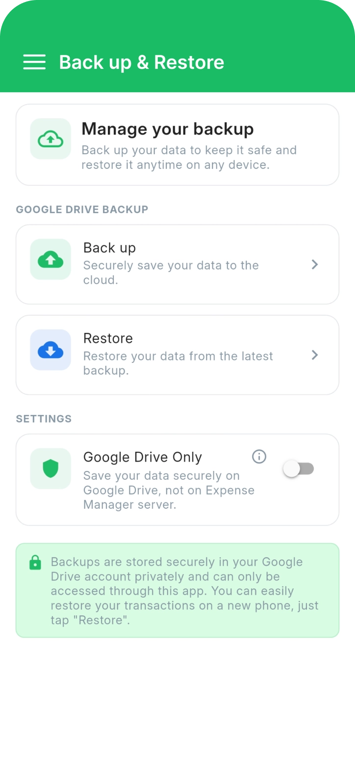 Backup & Restore