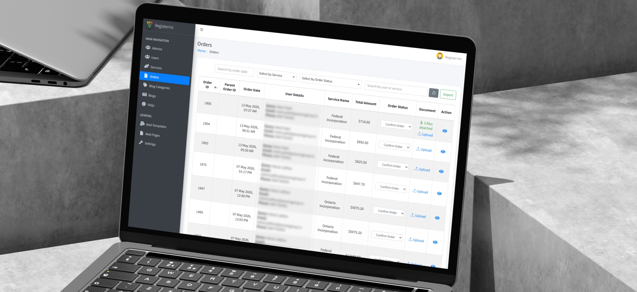 Comprehensive Admin Panel