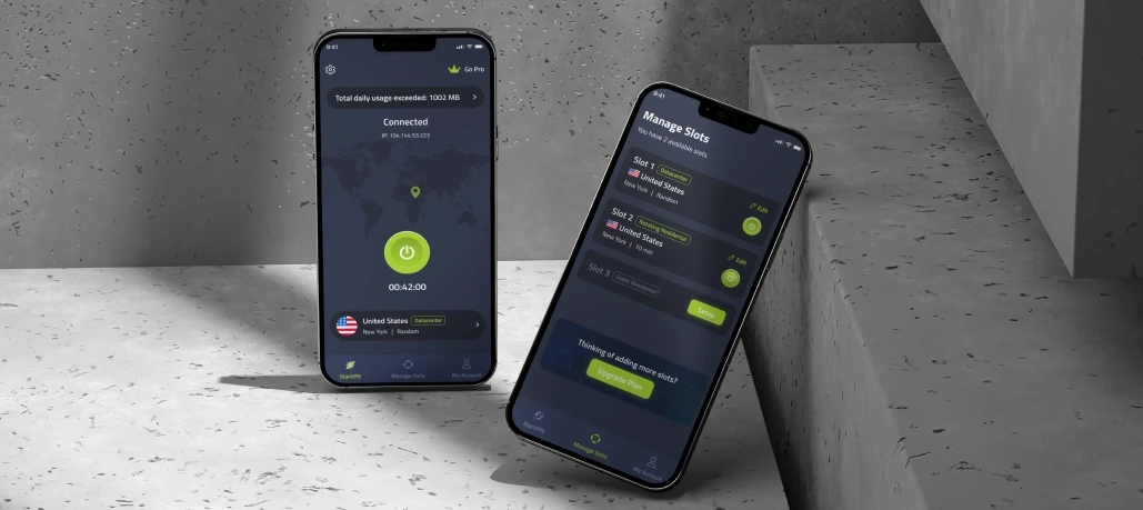StarVPN solution screens
