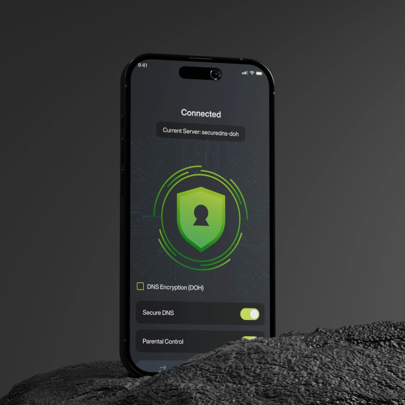 Secure DNS mobile application created by Pavans Group Vadodara - easy DNS settings changer for secure and unrestricted internet access